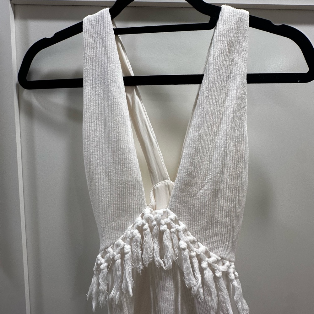Saylor Fringe small  White Dress - Picture 4 of 5